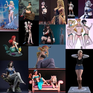 Pacchetto NSFW STL - Principesse, personaggi, manga e molto altro