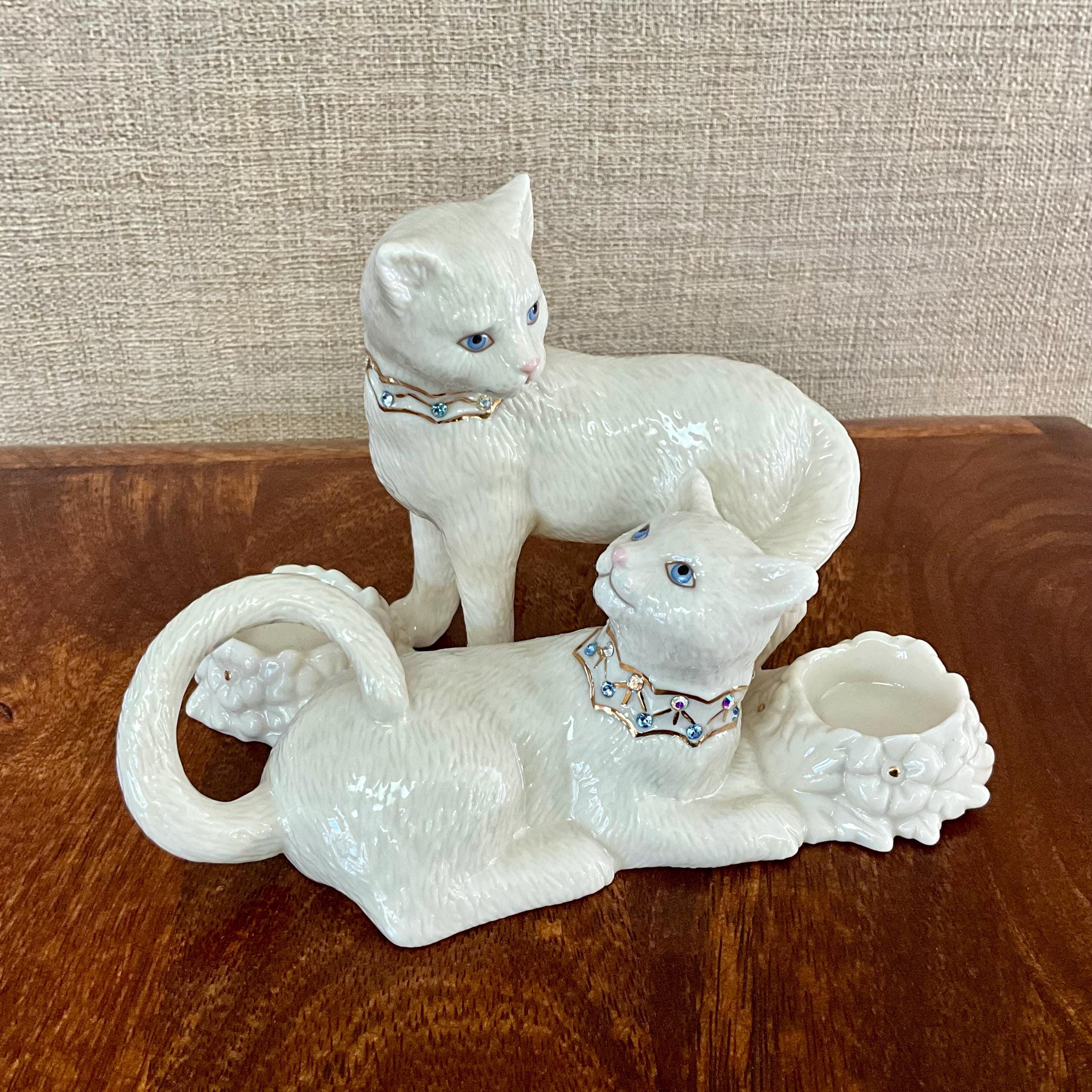 Lenox Cat Figurine - Etsy