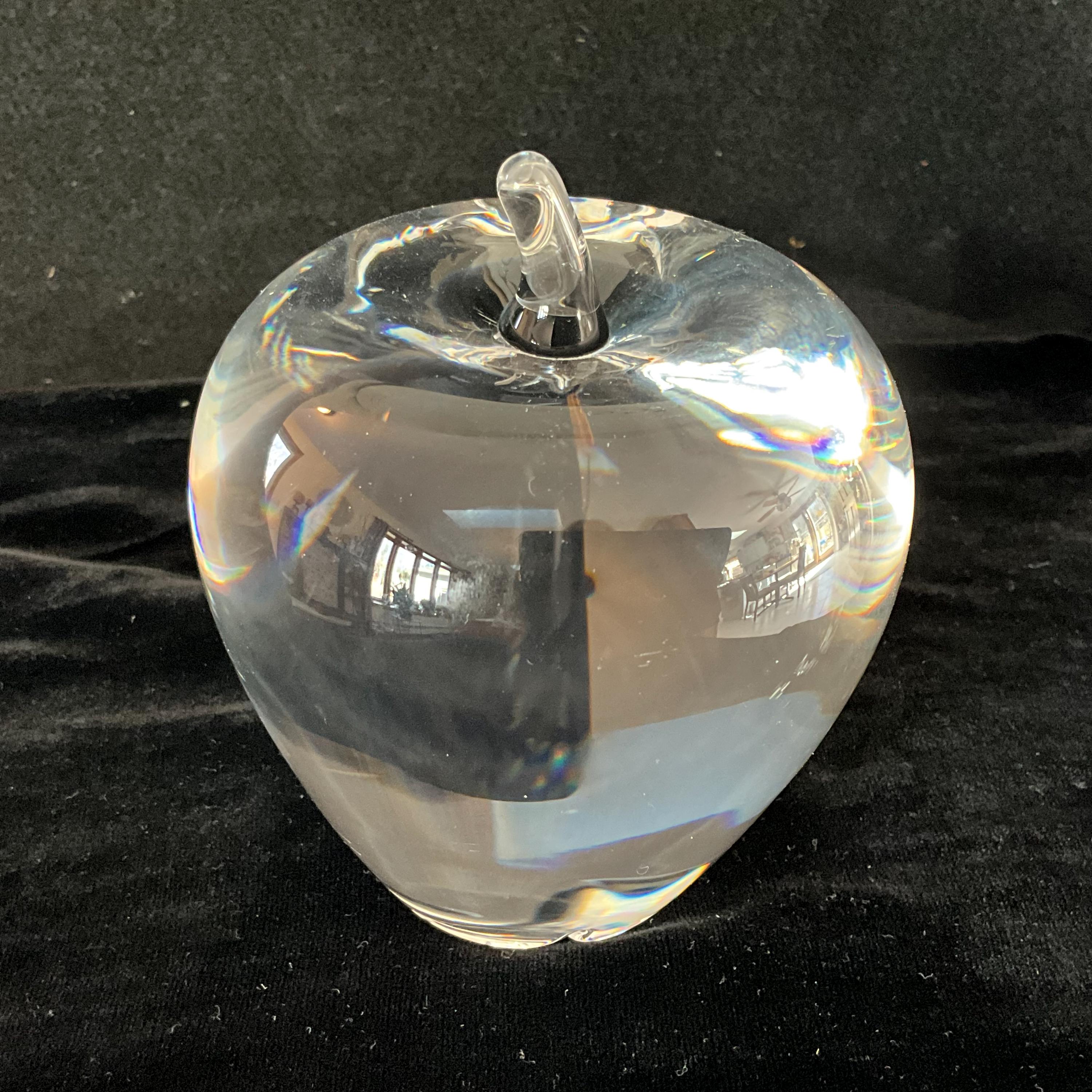 Steuben Glass Apple - Etsy Steuben Glass Apple - Etsy