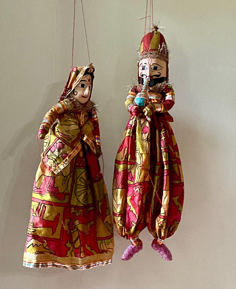 Inhloli Puppet Kathputli Puppets: Traditional Indian Dolls, 22