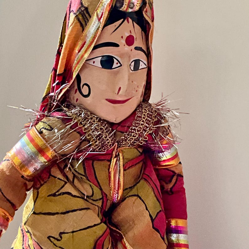 Inhloli Puppet Kathputli Puppets: Traditional Indian Dolls, 22