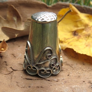 Vintage Thimble Sterling Silver Stamped &quot;JML 925&quot;