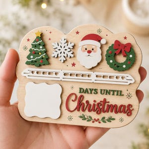 Custom Countdown To Christmas Magnet, Christmas Countdown Magnet, Days Until Christmas Magnet, Christmas Countdown Magnet