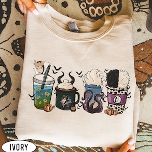 Disney Villains Drink Shirt, Disney Halloween Coffee Shirt, Ursula Maleficent Cruella Shirt, Evil Queen Costume Shirt, Halloween Drink Shirt