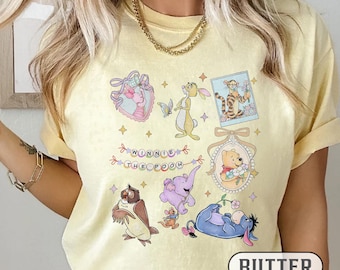 Retro Coquette Bow Winnie The Pooh Shirt, Pooh And Friends Shirt, Disney Pooh Shirt, Pooh Shirt, Pooh Bear And Co Tee, Winnie The Pooh Shirt