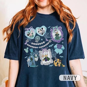 Kokette Schleifen Mickey & Friends Haunted Mansion Shirt, Disney Stretching Room Shirt, Foolish Sterbliche Tee, Disney Halloween, Hitchhiking Ghost