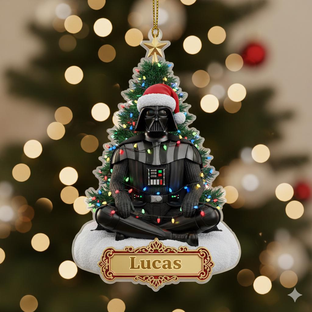 Discover Personalized Darth Vader Acrylic Ornament, Star Wars Christmas Tree Ornament, Sci-Fi Movie Ornament, Star Wars Xmas Gift, Christmas Ornament