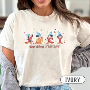 Walt Disney Fantasia Mickey Watercolor Shirt, Fantasia Mickey Shirt, Disneyland Family Matching Shirt, WDW Fantasy, Mickey Sorcerer Shirt