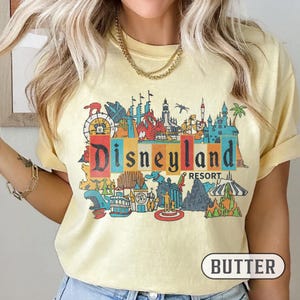 Vintage Disneyland Resort Komfort Farben Shirt, Retro Disneyland Parks Shirt, Magic Kingdom Shirt, Disneyworld Shirt, Disney Familien Reise T-Shirt Bild 9