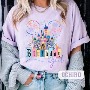 Custom Disney Birthday Girl Disneyland 70th Anniversary Shirt, 70 Years of Magic Shirt, Disneyland Family Trip, Disney Platinum Celebration