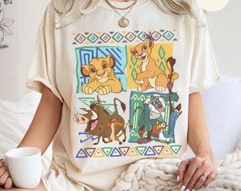 Camisa retro de los años 90 de Disney Animal Kingdom Lion King, camiseta Timon Pumbaa Hakuna Matata, camiseta de viaje familiar de Disneyland, camisa Animal Kingdom