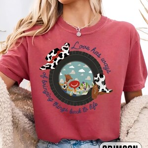 Vintage I Knew It I Knew You Shirt, TS and Toy Story 5 Friendship Shirt, Woody Buzz Lightyear Tee, Disneyland Toy Story Family Matching Tee Crimson (Comfort)
