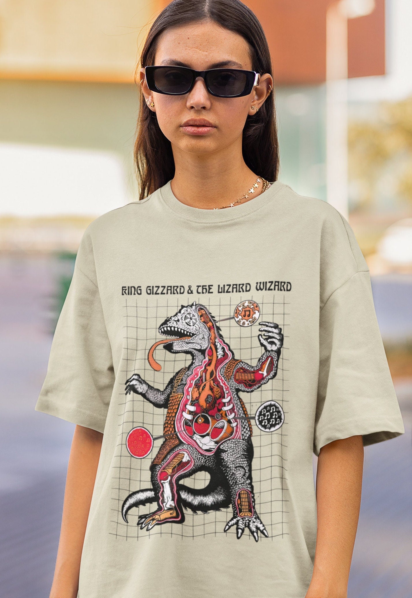 Discover Chunky Shrapnel King Gizzard And The Lizard Wizard Rock Band T-Shirt