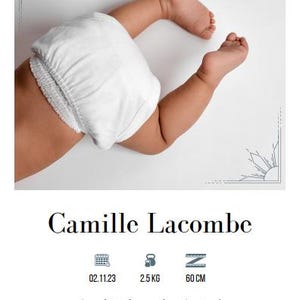 Faire-part naissance bébé