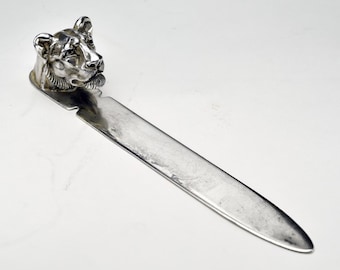 Reed and Barton Lion Head Letter Opener