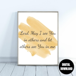 Prayer of Transformation, Catholic Prayer, Christian Prayer, Catholic Wall Art, Christian Wall Art, Digital Download