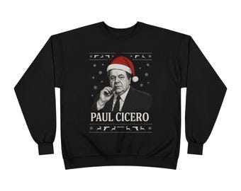 Paul Cicero Goodfellas kersttrui - vintage maffia vakantiebreisel - retro maffia film streetwear - wintercadeau voor hem
