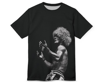 Khabib Nurmagomedov Graphic Tee - Överdimensionerad Vintage MMA-tröja - Retro UFC Legend Streetwear - Fight Night-stil - Present till honom
