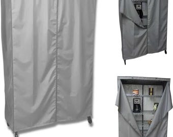 Storage Shelving Unit Cover, fits racks 36"W x 20"D x 60"H in Grey