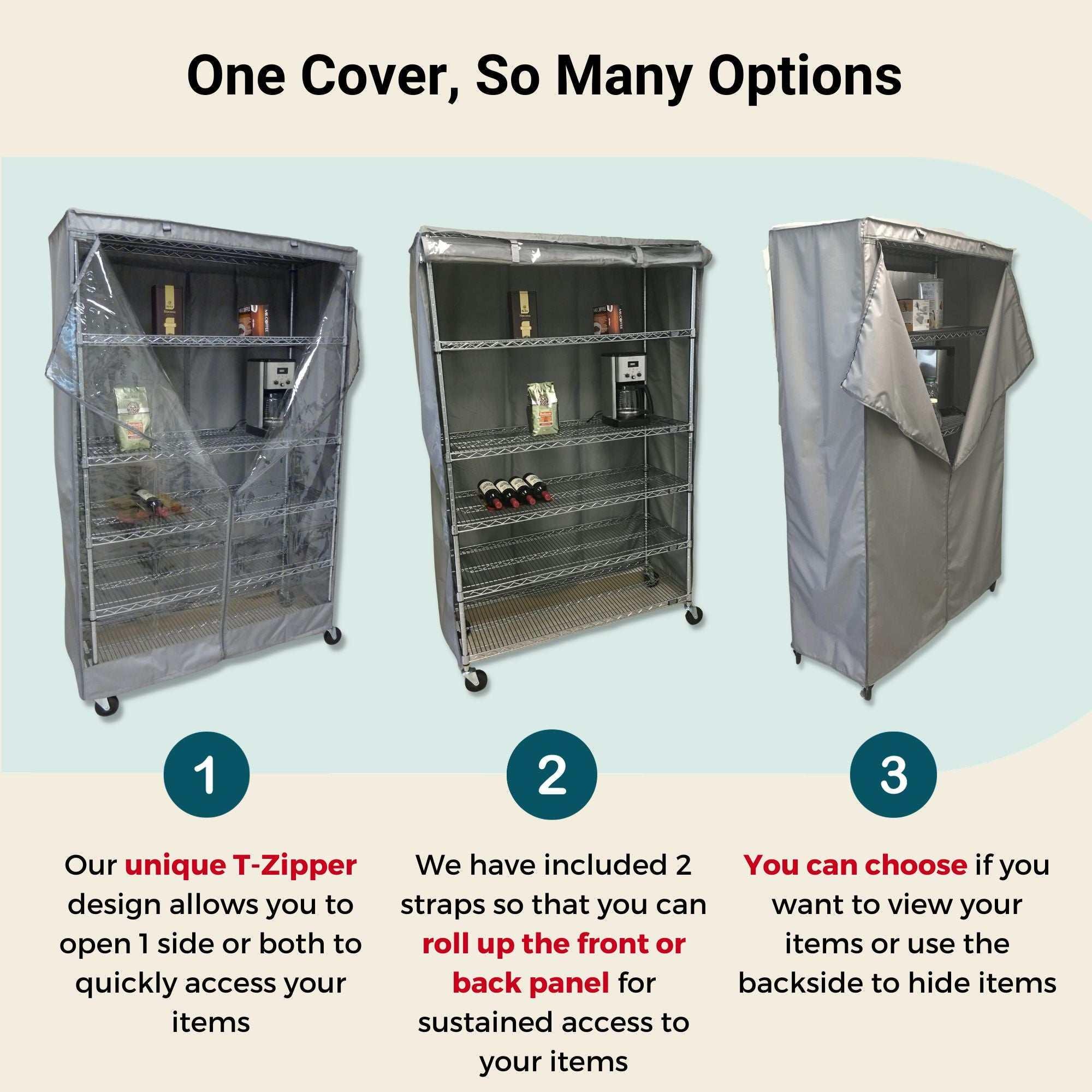 MOLLYAIR Heavy-Duty Shelf Cover - Embrace Organization And