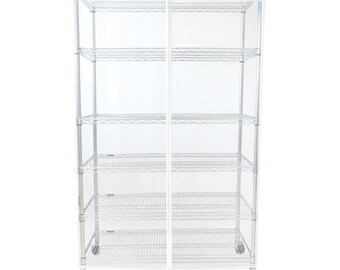 Storage Shelving Unit Cover, fits racks 48"W x 24"D x 72"H All Clear See Through PVC