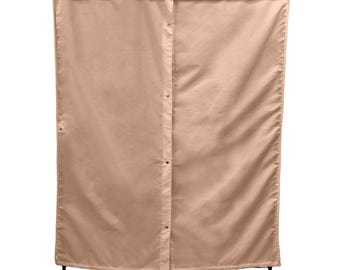 Portable Garment Rack Cover 36"W x 18"D x 68"H Beige Khaki