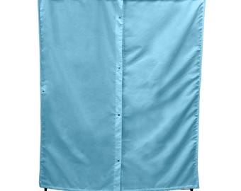 Portable Garment Rack Cover 36"W x 18"D x 68"H Glacier Blue