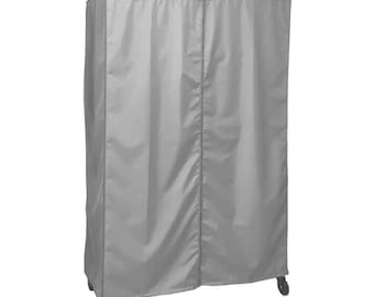 Storage Shelving Unit Cover, fits racks 48"W x 24"D x 72"H in Grey