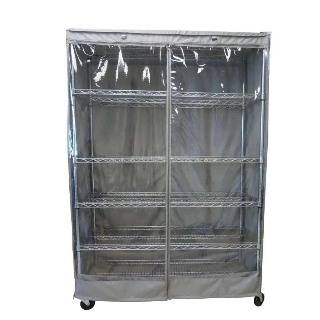 See Though Storage Rack Storage Shelving Unit Cover, Fits Racks 60