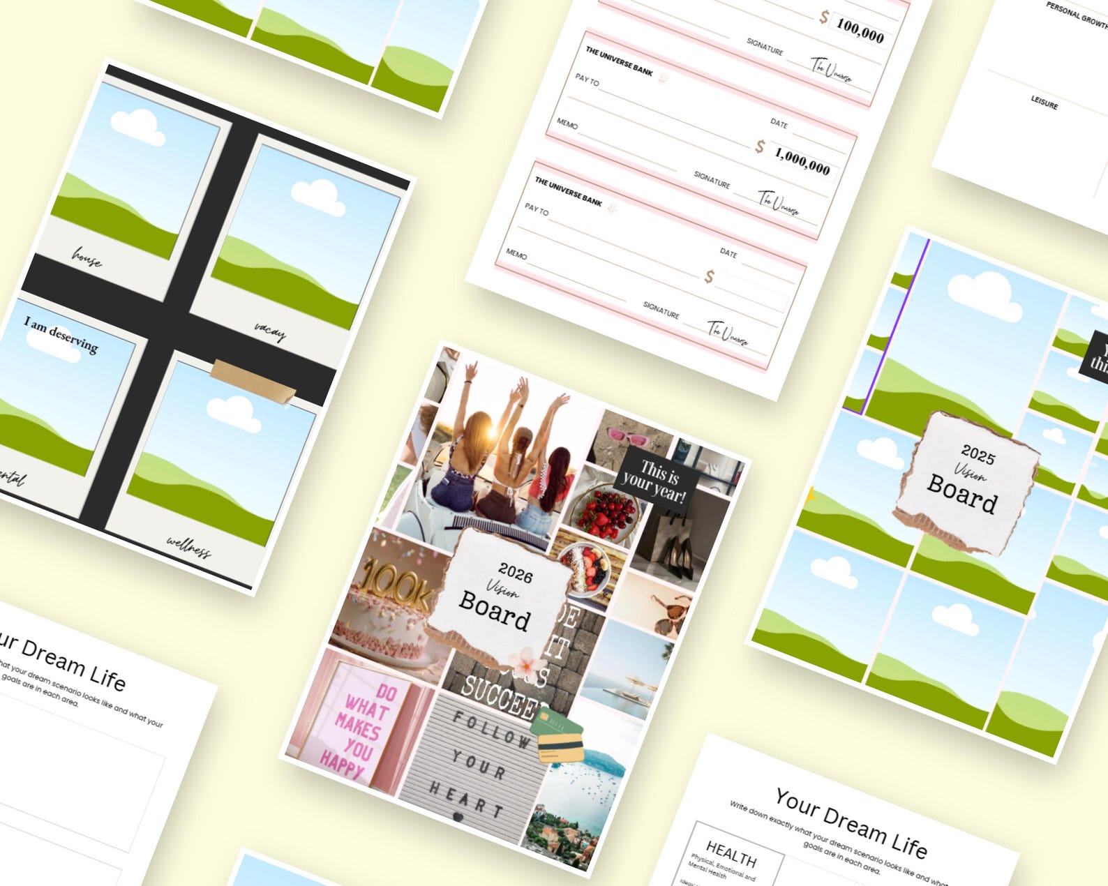 2026 Vision Board Kit: Printable Photos, Affirmations - Etsy Canada