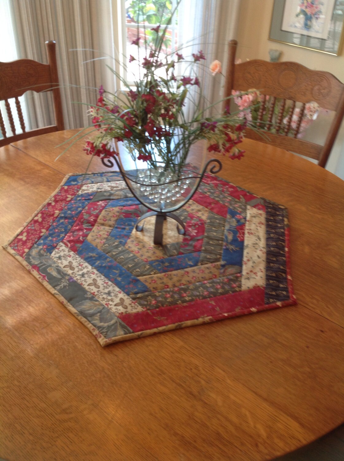 Hexagon Table Topper Etsy