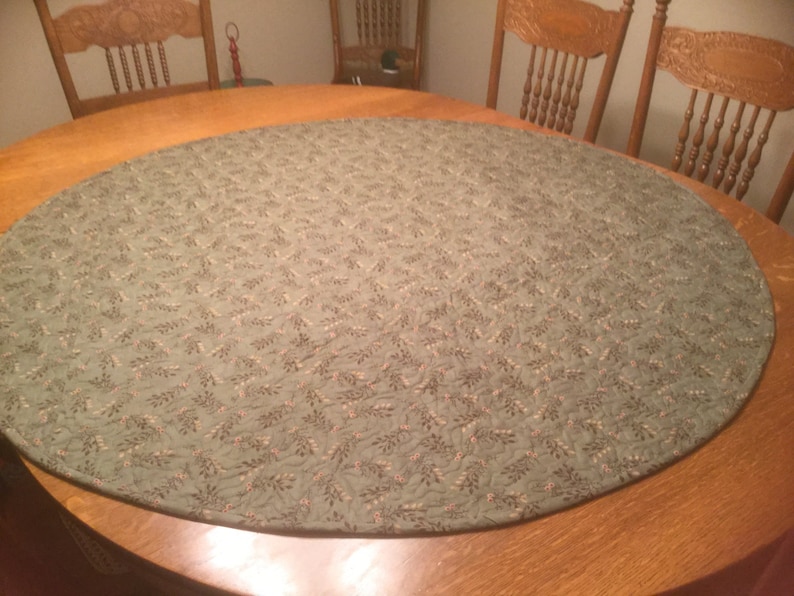 A Large Circular Table Topper