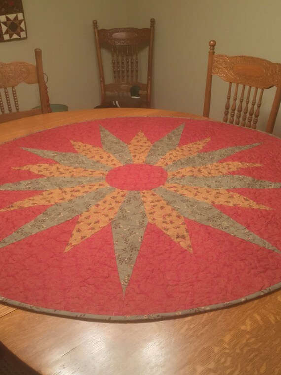 A Large Circular Table Topper Etsy
