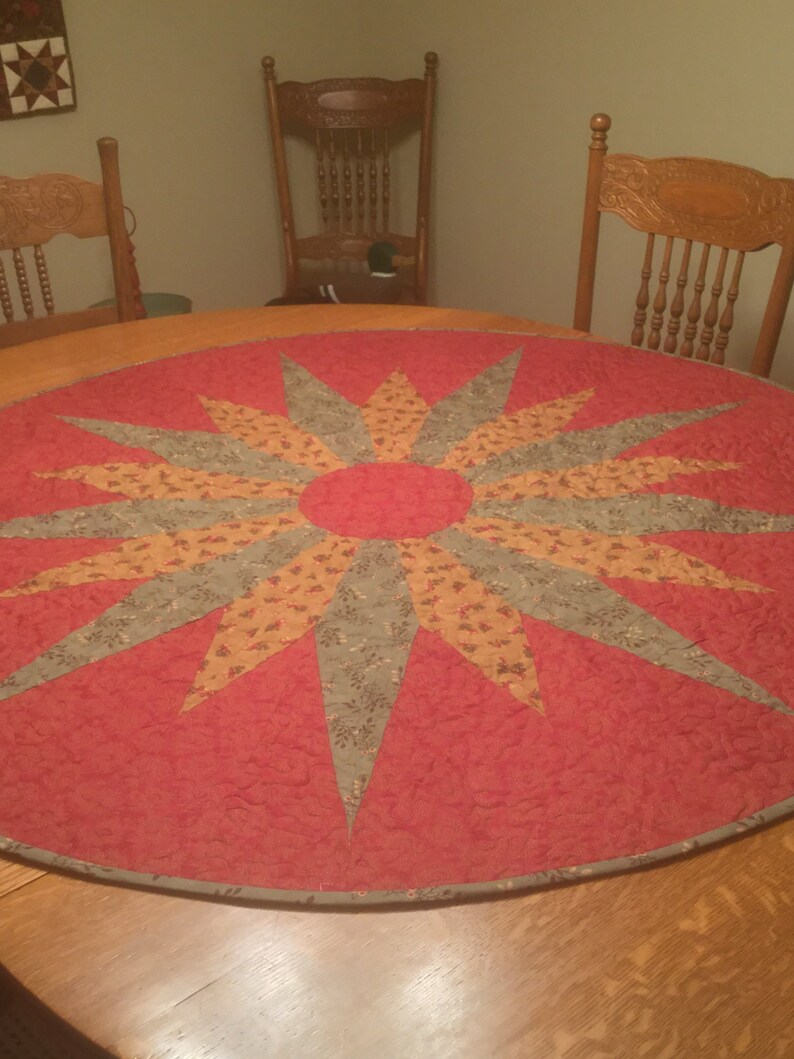 A Large Circular Table Topper