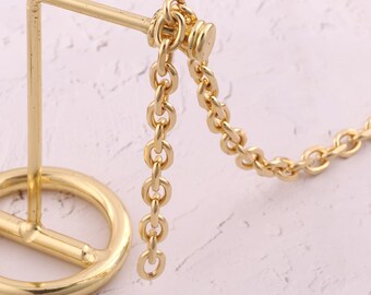 1 Meter 18K Gold gefüllte Kabelketten Zierliche Kabelketten für DIY Schmuckzubehör Herstellung