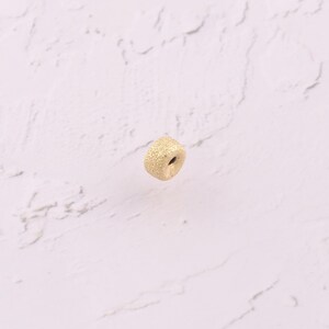 5 pcs 18K Gold Filled Round Spacer Beads Dainty Tube Beads for DIY Jewelry Findings Making Supply
