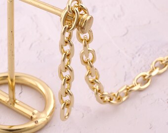 1 Meter 18K Gold gefüllte Kabelketten Zierliche Kabelketten für DIY Schmuckzubehör Herstellung
