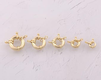 18K Gold Filled Sailor Clasp Dainty Spring Clasp for DIY Jewelry Findings Making Supply