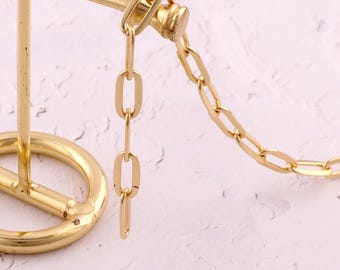 1 Meter 18K Gold gefüllte Kabelketten Zierliche Kabelketten für DIY Schmuckzubehör Herstellung