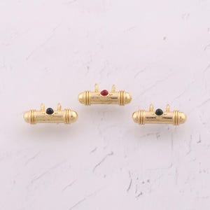 18K Gold Filled Pill Pendant Dainty CZ Capsule Charms for DIY Jewelry Findings Making Supply