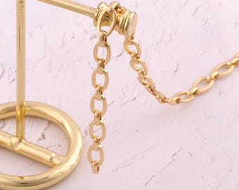 1 Meter 18K Gold gefüllte Kabelketten Zierliche Kabelketten für DIY Schmuckzubehör Herstellung