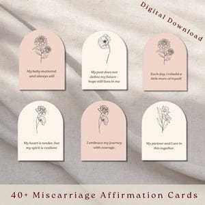 Tarjetas imprimibles de duelo por un aborto espontáneo, sanación tras un aborto espontáneo, tarjetas imprimibles de apoyo para el duelo, regalo para sanar la pérdida de un bebé, pérdida del embarazo