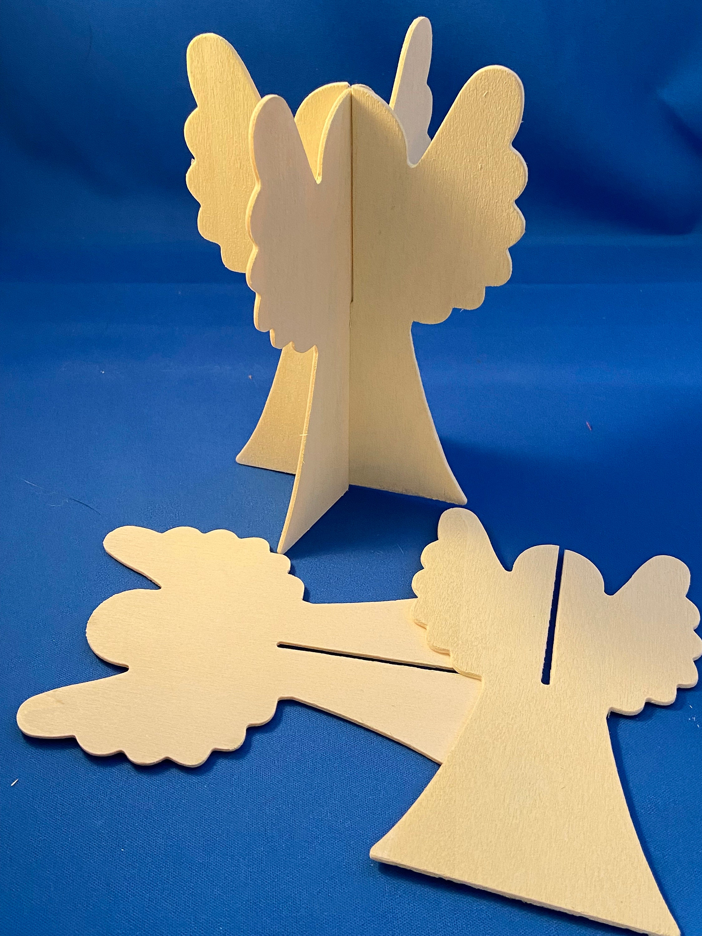 Angel Shape, MULTIPLE SIZES, Angel Cut Out, Wooden Shapes for Crafts and  Decorations, Wooden Angel Cutouts, Christmas Cut Out Shapes 