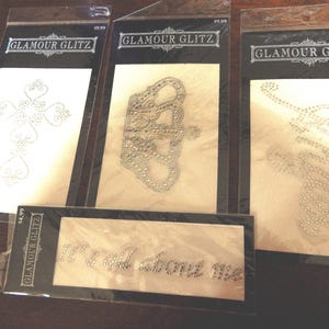 Rhinestone and Studs Iron ons, 5 Pieces