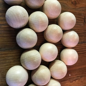 Unfinished Wooden Knobs, 1 3/4&quot; in diameter, perfect for furniture or crafts