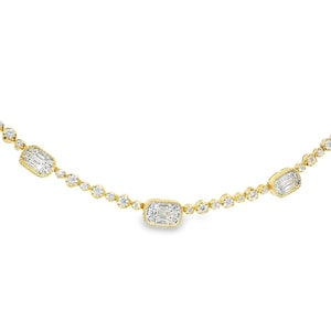 0.97CT Diamond Pendant 14k Yellow Gold