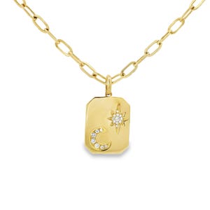 0.09CT Diamond Pendant 14k Yellow Gold