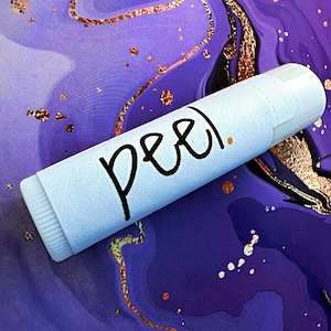 Bálsamo labial orgánico personalizado (paquete de 1): hecho a mano, sabores totalmente naturales, individual