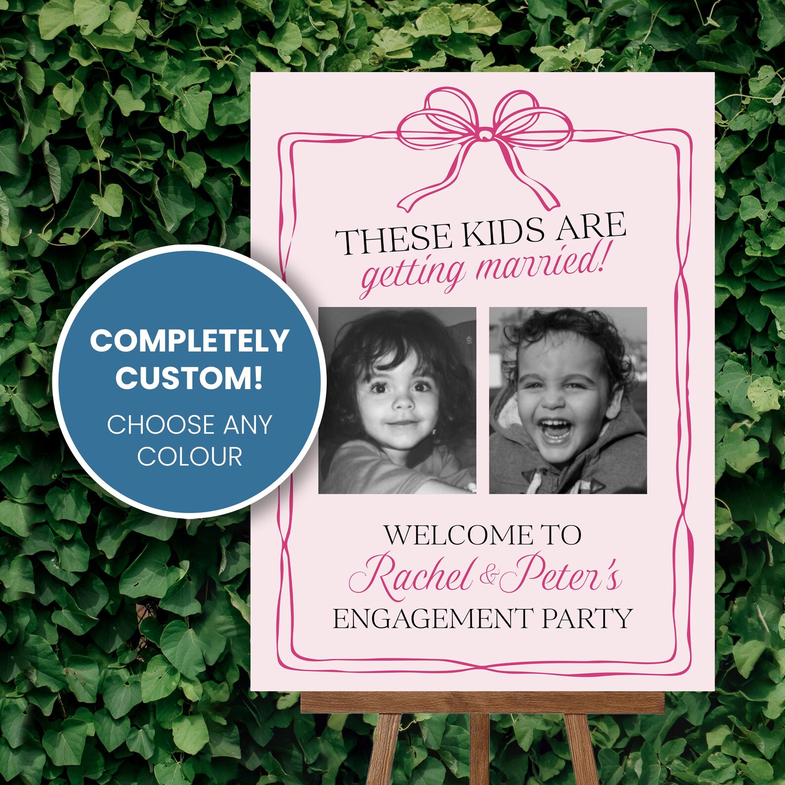 These Kids Are Getting Married Sign – Engagement Party Poster, Canvas ...