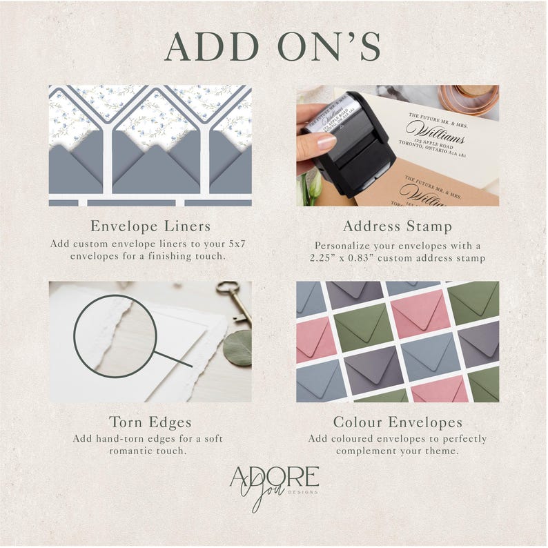 Elegant Invitation Set | Bridgeton Wedding Invites | Elegant Brown ...